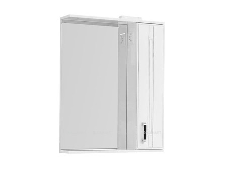 Зеркало-Шкаф «Aquanet» Рондо 70 Белый Антик (00196771)