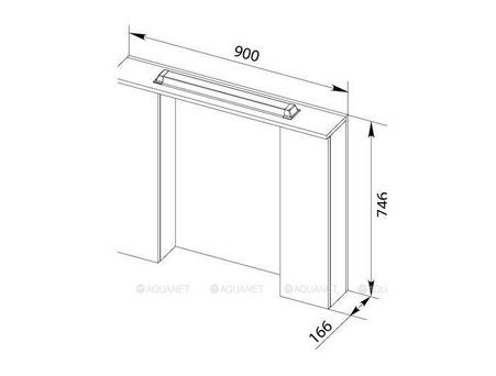Зеркало-Шкаф «Aquanet» Тиана 90 Венге (00172399)