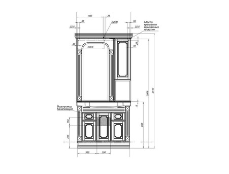 Зеркало-Шкаф «Aquanet» Фредерика 100 Белый (00171272)