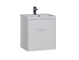 Тумба с Раковиной «Aquanet» Латина 60 Белый, 2 Ящика (00212833)