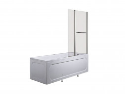 Шторка на Ванну «MarkaOne» P-07, Прозрачное Стекло, 95x150 L/R (016218)