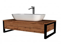 Тумба с Раковиной «MarkaOne» Grunge Loft 80п, Дуб Вотан, 1 Ящик (4604613345587)