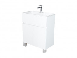 Тумба с Раковиной «MarkaOne» Mira 60н, Белый Глянец (4604613342517)