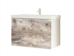 Тумба с Раковиной «MarkaOne» Mix 70п Бетон Push (4604613327446)