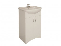 Тумба с Раковиной «MarkaOne» Уют 60н, Белая (4604613303365)