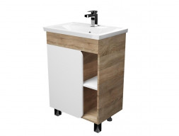 Тумба с Раковиной «MarkaOne» Nuvo 60н, Дуб Сонома (4604613338763)