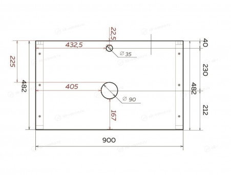 Тумба с Раковиной «MarkaOne» Grunge Loft 90п, Дуб Вотан, 1 Ящик (4604613352165)