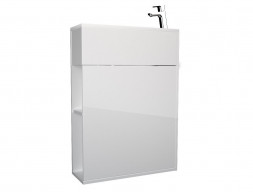 Тумба с Раковиной «MarkaOne» Stretto 50п, Белый Глянец R (4604613004200)