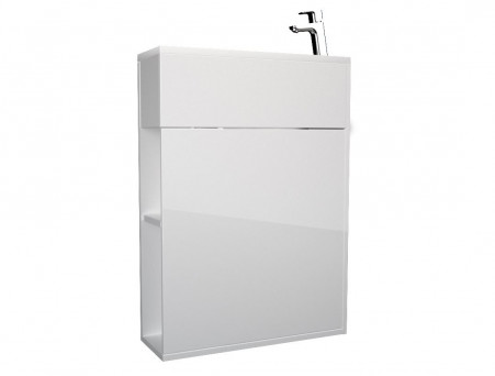 Тумба с Раковиной «MarkaOne» Stretto 50п, Белый Глянец R (4604613004200)