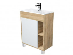 Тумба с Раковиной «MarkaOne» Lido 60н, Дуб Сонома (4604613340810)