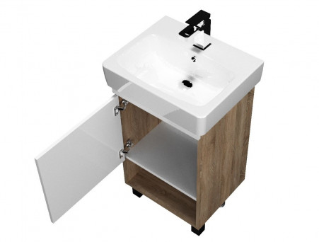 Тумба с Раковиной «MarkaOne» Tera 50н, Дуб Сонома (4604613340742)