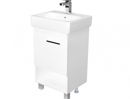 Тумба с Раковиной «MarkaOne» Tera 55н, Белый Глянец (4604613337070)