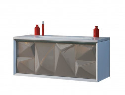 Тумба с Раковиной «MarkaOne» Romb 90п Cappuccino (4604613336073)