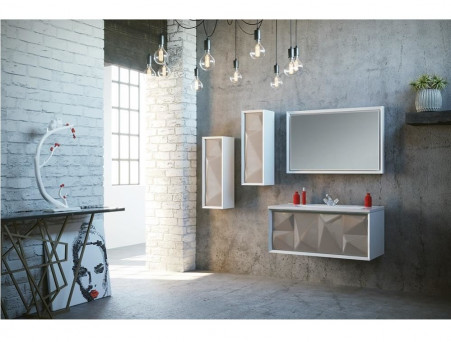 Тумба с Раковиной «MarkaOne» Romb 90п Cappuccino (4604613336073)