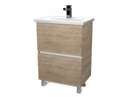 Тумба с Раковиной «MarkaOne» Aris 60н, Дуб Сонома (4604613340667)