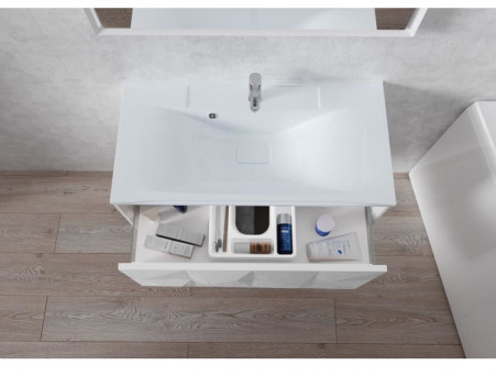 Тумба с Раковиной «MarkaOne» Romb 90п White (4604613329563)