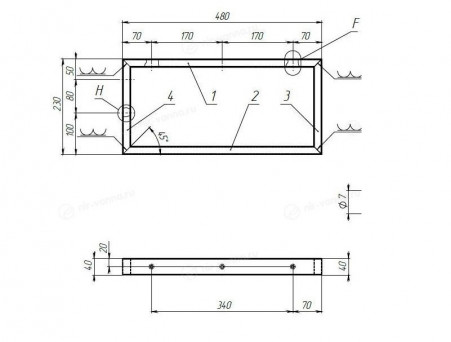 Тумба с Раковиной «MarkaOne» Grunge Loft 80п, Дуб Намибия, 1 Ящик (4604613352134)