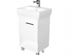 Тумба с Раковиной «MarkaOne» Tera 50н, Белый Глянец (4604613337063)