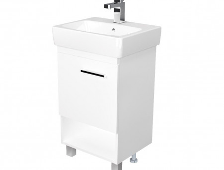 Тумба с Раковиной «MarkaOne» Tera 50н, Белый Глянец (4604613337063)