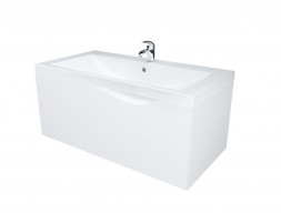 Тумба с Раковиной «MarkaOne» Этюд 90п, Белый Глянец (4604613326159)