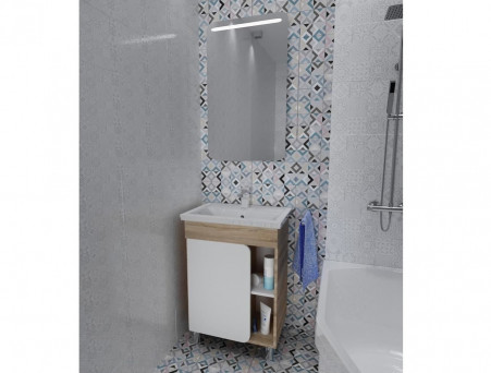 Тумба с Раковиной «MarkaOne» Nuvo 70н, Дуб Сонома (4604613340728)