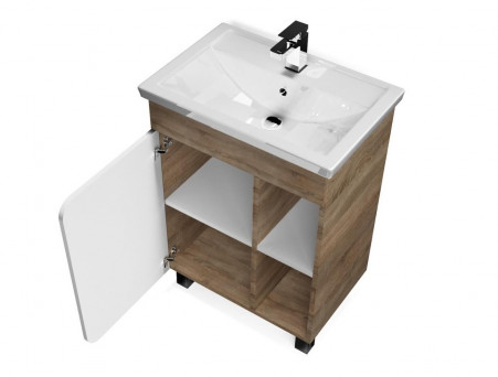 Тумба с Раковиной «MarkaOne» Nuvo 70н, Дуб Сонома (4604613340728)