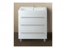 Тумба с Раковиной «MarkaOne» соната 58н, Белый Глянец (4604613318413)