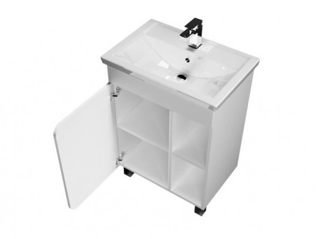 Тумба с Раковиной «MarkaOne» Nuvo 70н, Белый Глянец (4604613337056)