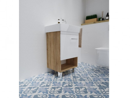 Тумба с Раковиной «MarkaOne» Tera 60н, Дуб Сонома (4604613340797)