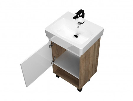 Тумба с Раковиной «MarkaOne» Tera 60н, Дуб Сонома (4604613340797)