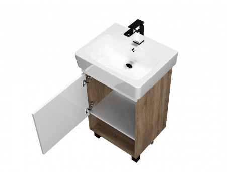 Тумба с Раковиной «MarkaOne» Tera 55н, Дуб Сонома (4604613340773)