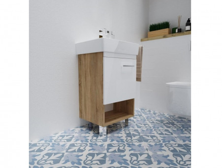 Тумба с Раковиной «MarkaOne» Tera 55н, Дуб Сонома (4604613340773)