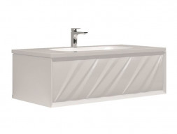 Тумба с Раковиной «MarkaOne» Glace 100п White (4604613332631)