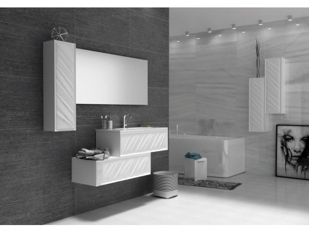 Тумба с Раковиной «MarkaOne» Glace 100п White (4604613332631)