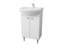 Тумба с Раковиной «MarkaOne» Story 45н, Белый Глянец (4680043351848)