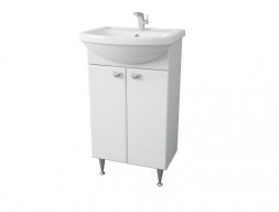 Тумба с Раковиной «MarkaOne» Story 50н, Белый Глянец (4680043351831)