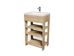 Тумба с Раковиной «MarkaOne» Revo 50н, Дуб Сонома 3 Полки (4680043353460)
