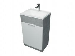 Тумба с Раковиной «MarkaOne» Revo 50н Бетон светло-серый (4680043353408)