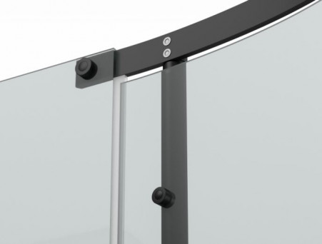 Душевой Уголок «Bravat» Black Line 90x90x195 L/R (BS090.1110A)