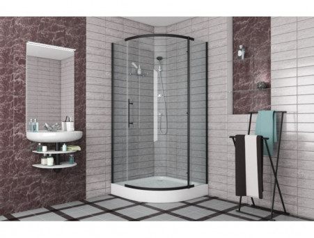 Душевой Уголок «Bravat» Black Line 90x90x195 L/R (BS090.1110A)