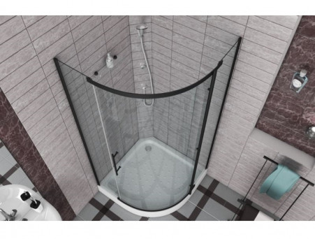 Душевой Уголок «Bravat» Black Line 90x90x195 L/R (BS090.1110A)