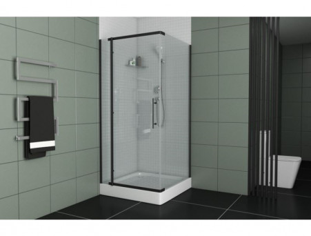 Душевой Уголок «Bravat» Black Line 90x90x195 L/R (BS090.3113A)