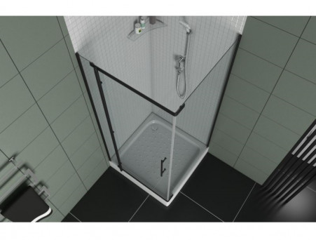 Душевой Уголок «Bravat» Black Line 90x90x195 L/R (BS090.3113A)