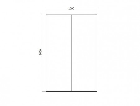 Душевая Дверь «Bravat» в Нишу Drop 100x200 L/R (BD100.4120A)