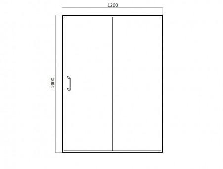 Душевая Дверь «Bravat» в Нишу Drop 120x200 L/R (BD120.4100A)