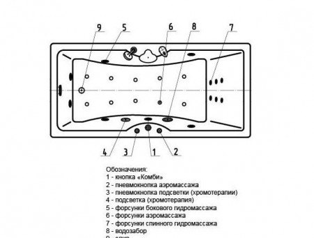 Акриловая Ванна «Aquatek» Феникс 180х85 (FEN180-0000069)