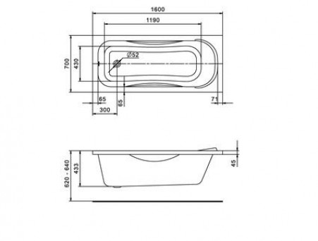Акриловая Ванна «Santek» Tenerife 160х70 (1.WH30.2.357)