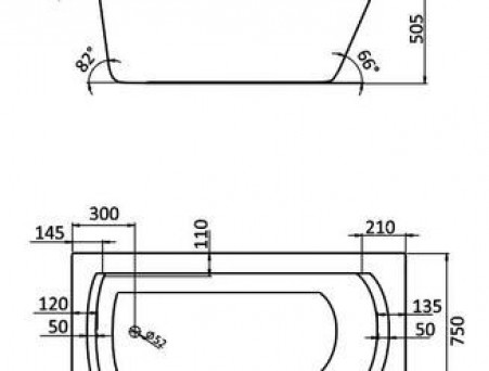 Акриловая Ванна «Santek» Monaco XL 160х75, Комплект (151699)