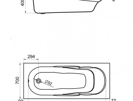 Акриловая Ванна «Santek» Casablanca M 170х70, Комплект (151644)