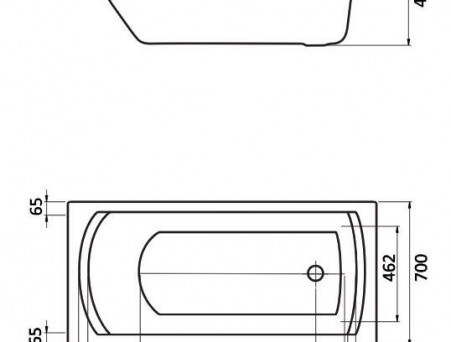 Акриловая Ванна «Santek» Monaco 150х70, Комплект (147290)